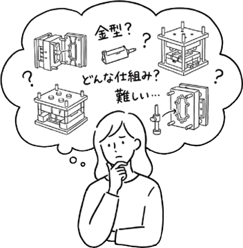 精密な“金型”をつくっています